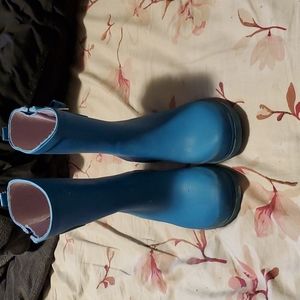 Blue Rain Boots Size 8